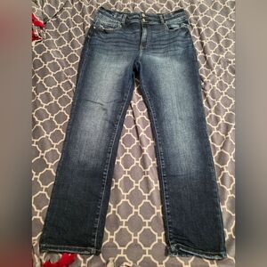 KanCan Kurvy Ultra Highrise Ankle Straight Jeans In Dark Wash